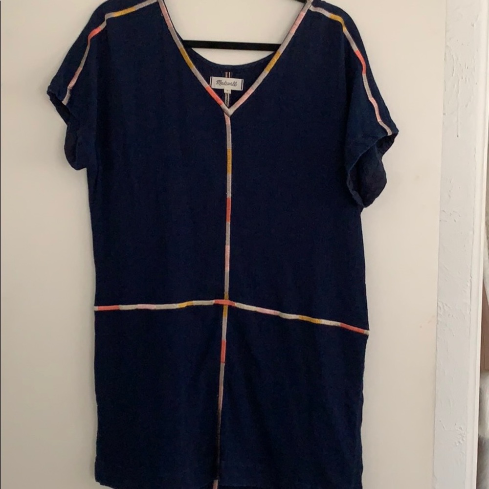 Madewell Navy Blue Shift Dress